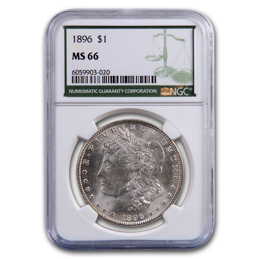 1896 Morgan Dollar MS-66 NGC (Green Label)