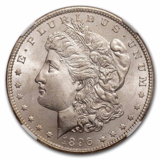 1896 Morgan Dollar MS-66 NGC 1896 Morgan Dollar MS-66 NGC