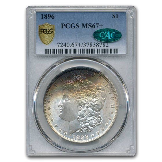 1896 Morgan Dollar MS-67+ PCGS CAC 1896 Morgan Dollar MS-67+ PCGS CAC