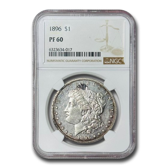 1896 Morgan Dollar PF-60 NGC 1896 Morgan Dollar PF-60 NGC