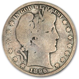 1896-O Barber Half Dollar Good (Full Rims) 1896-O Barber Half Dollar Good (Full Rims)