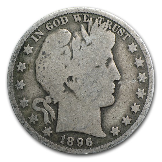 1896-O Barber Half Dollar Good 1896-O Barber Half Dollar Good