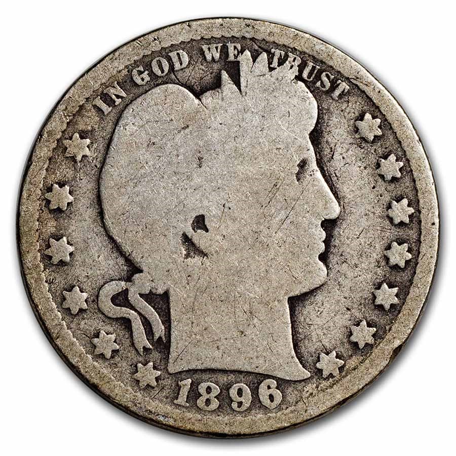 1896-O Barber Quarter AG