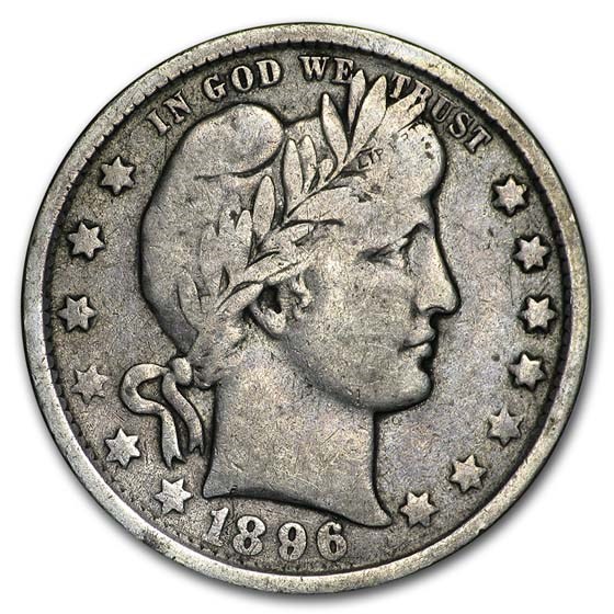 1896-O Barber Quarter VF