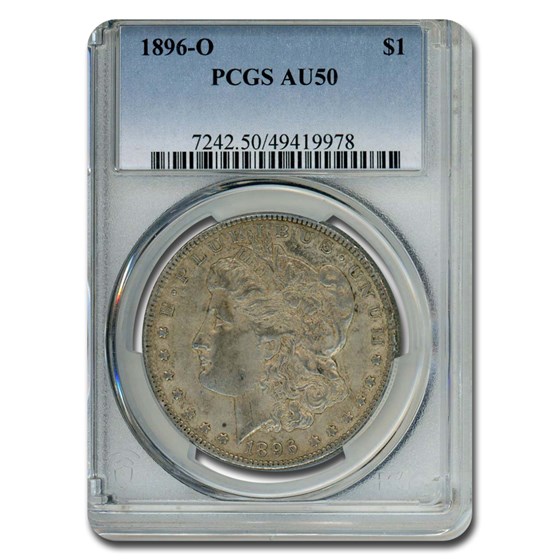 1896-O Morgan Dollar AU-50 PCGS 1896-O Morgan Dollar AU-50 PCGS
