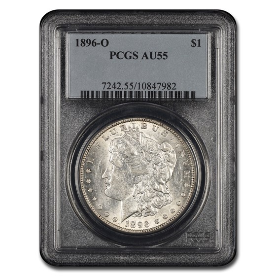 1896-O Morgan Dollar AU-55 PCGS 1896-O Morgan Dollar AU-55 PCGS