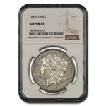 1896-O Morgan Dollar AU-58 NGC (PL)