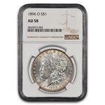 1896-O Morgan Dollar AU-58 NGC