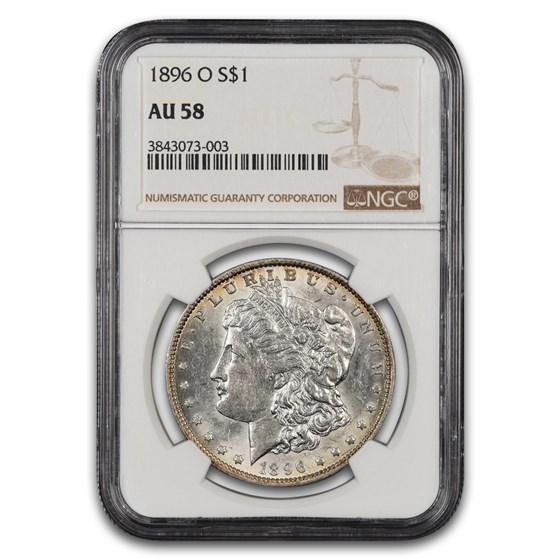 1896-O Morgan Dollar AU-58 NGC