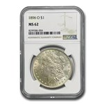 1896-O Morgan Dollar MS-62 NGC
