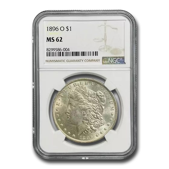 1896-O Morgan Dollar MS-62 NGC 1896-O Morgan Dollar MS-62 NGC