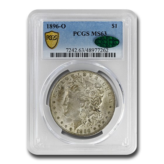 1896-O Morgan Dollar MS-63 PCGS CAC 1896-O Morgan Dollar MS-63 PCGS CAC