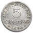 1896 Puerto Rico Silver 5 Centavos Fine Details