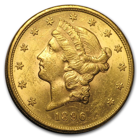 1896-S $20 Liberty Gold Double Eagle AU 1896-S $20 Liberty Gold Double Eagle AU