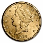 1896-S $20 Liberty Gold Double Eagle BU