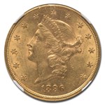 1896-S $20 Liberty Gold Double Eagle MS-61 NGC