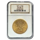 1896-S $20 Liberty Gold Double Eagle MS-62 NGC