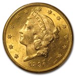 1896-S $20 Liberty Gold Double Eagle MS-62 PCGS