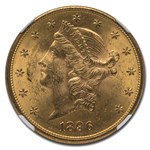 1896-S $20 Liberty Gold Double Eagle MS-63 NGC