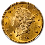 1896-S $20 Liberty Gold Double Eagle MS-64+ NGC