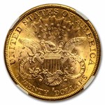 1896-S $20 Liberty Gold Double Eagle MS-64+ NGC