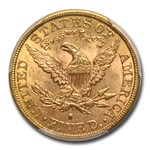 1896-S $5 Liberty Gold Half Eagle MS-62 PCGS CAC