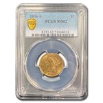 1896-S $5 Liberty Gold Half Eagle MS-62 PCGS
