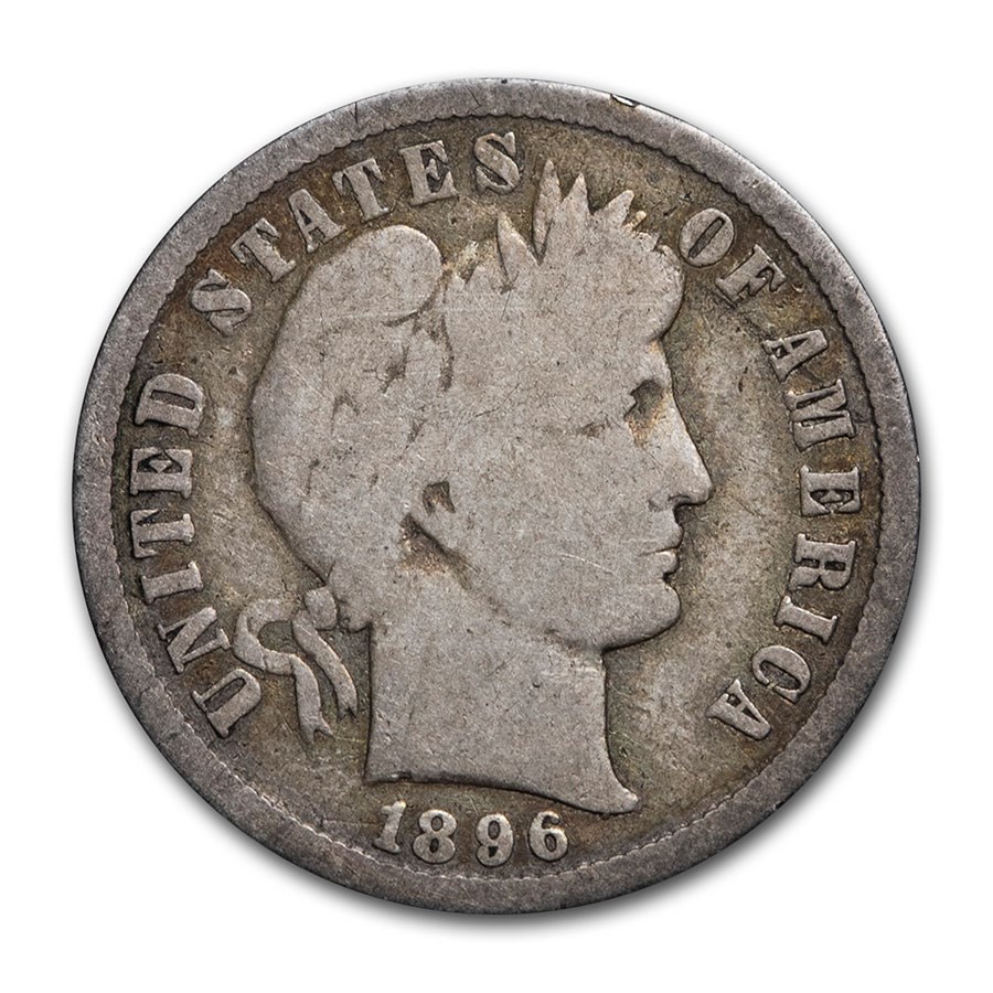 1896-S Barber Dime Good
