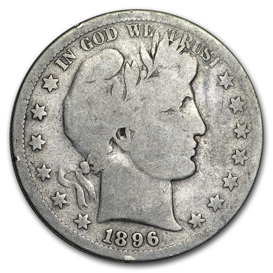 1896-S Barber Half Dollar Good