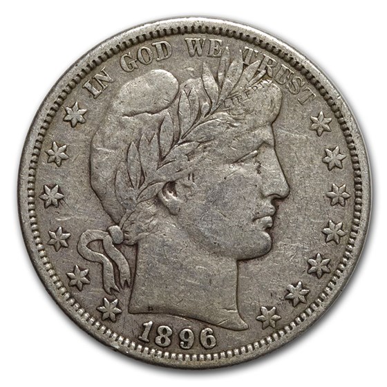 1896-S Barber Half Dollar VF 1896-S Barber Half Dollar VF