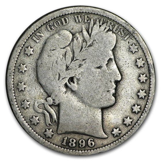 1896-S Barber Half Dollar VG 1896-S Barber Half Dollar VG