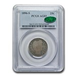 1896-S Barber Quarter AG-3 PCGS CAC
