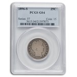 1896-S Barber Quarter Good-4 PCGS