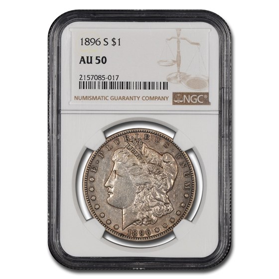 1896-S Morgan Dollar AU-50 NGC 1896-S Morgan Dollar AU-50 NGC