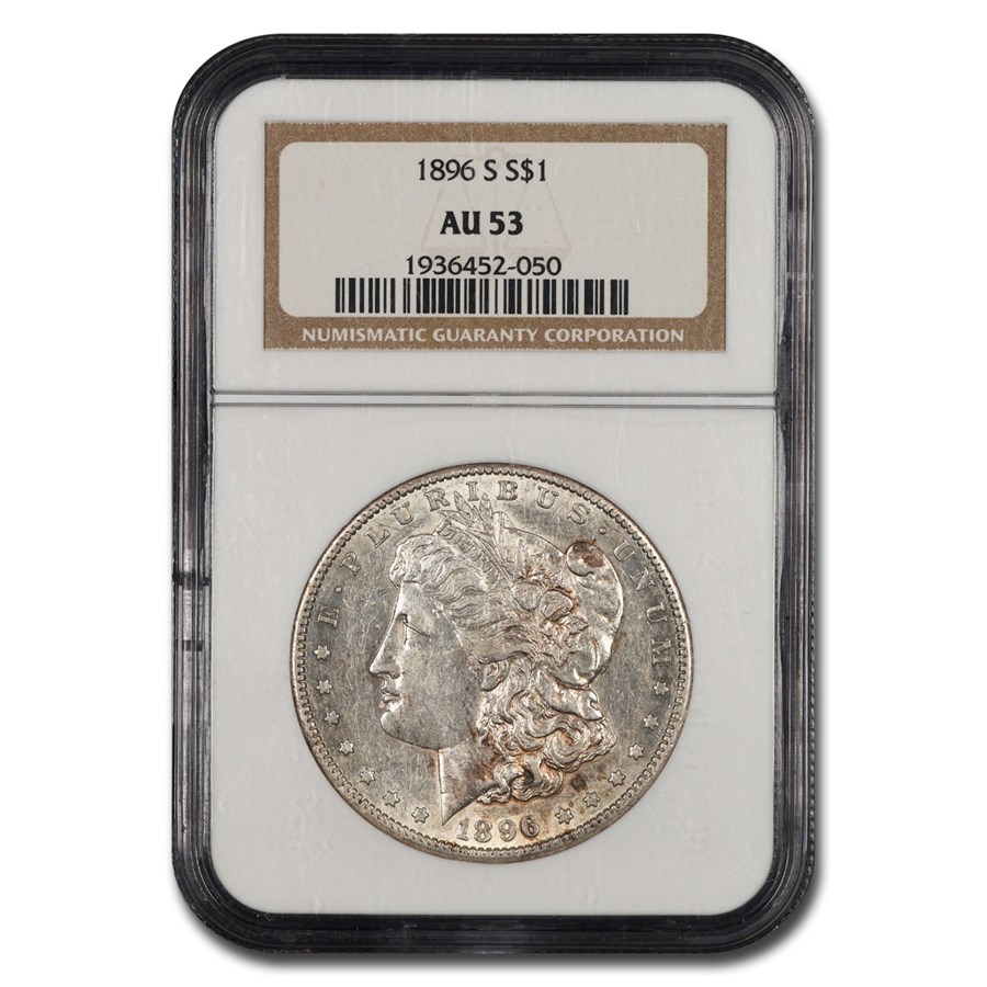 1896-S Morgan Dollar AU-53 NGC