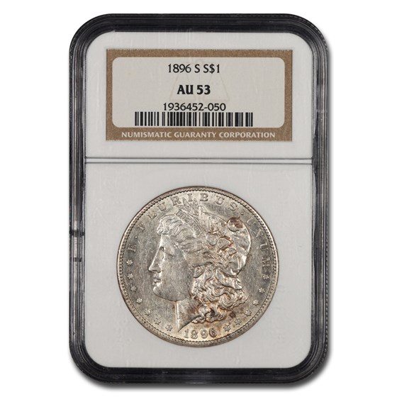 1896-S Morgan Dollar AU-53 NGC 1896-S Morgan Dollar AU-53 NGC