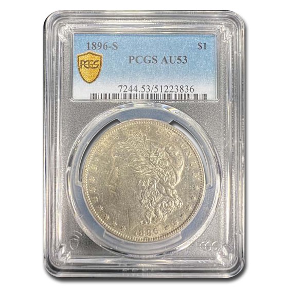 1896-S Morgan Dollar AU-53 PCGS 1896-S Morgan Dollar AU-53 PCGS
