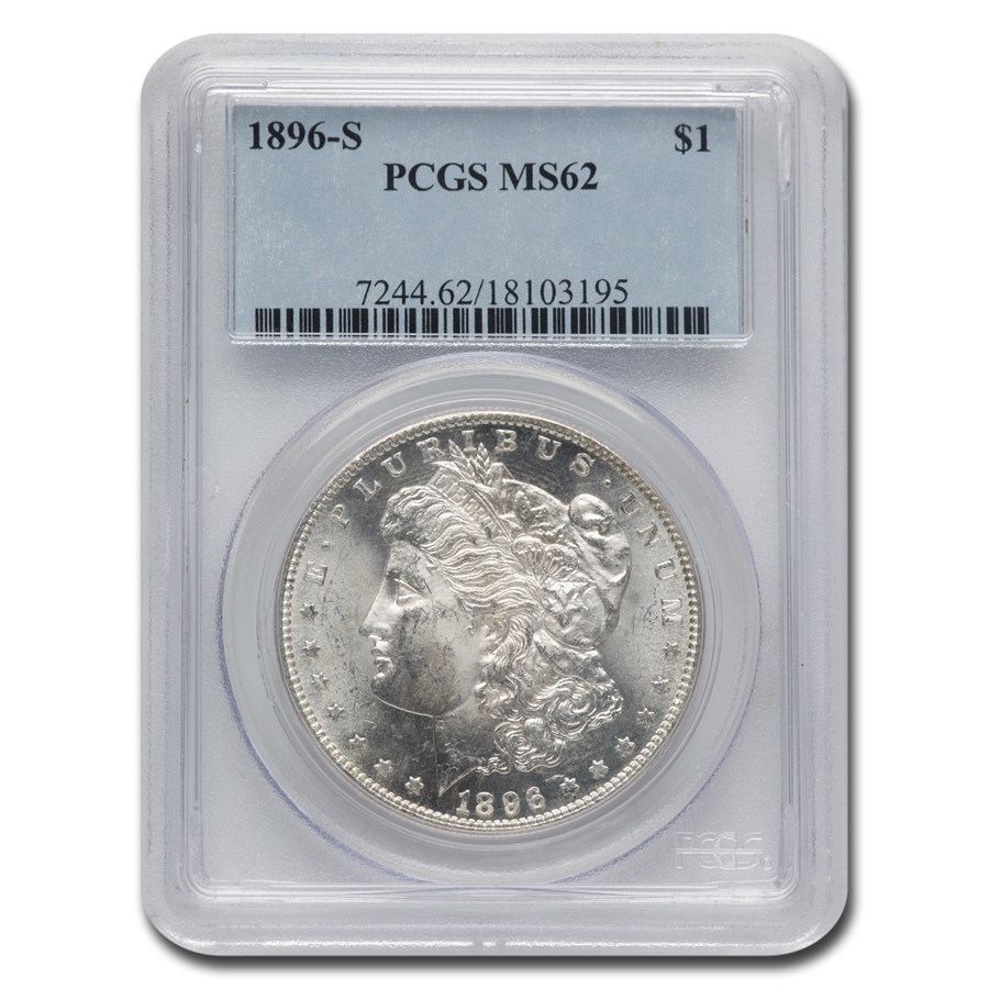 1896-S Morgan Dollar MS-62 PCGS