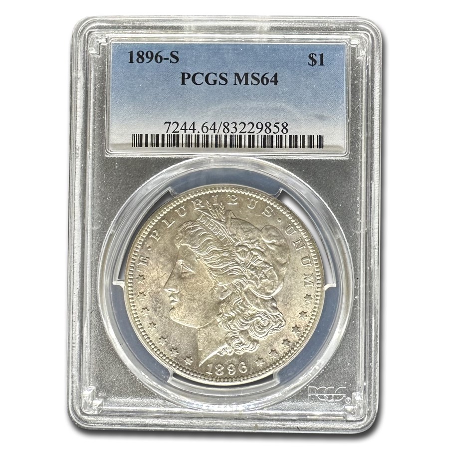 1896-S Morgan Dollar MS-64 PCGS