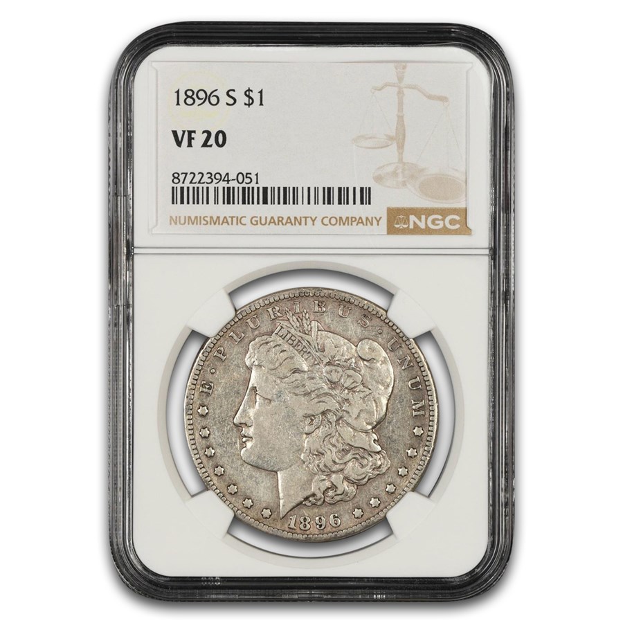 1896-S Morgan Dollar VF-20 NGC