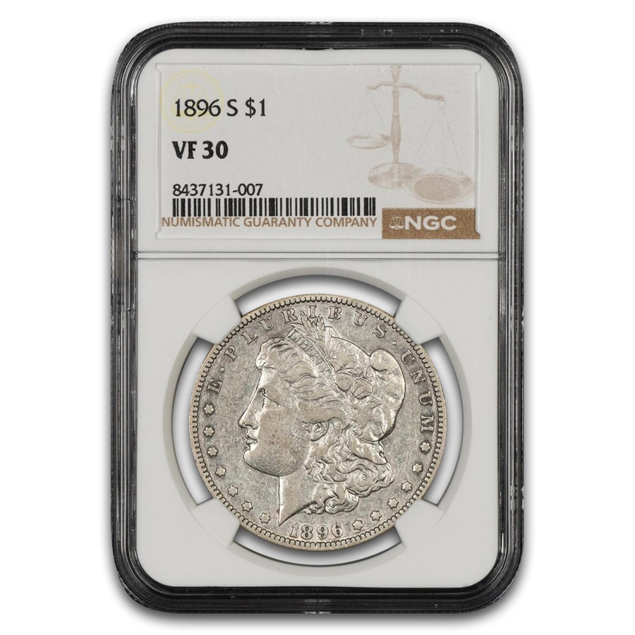 1896-S Morgan Dollar VF-30 NGC