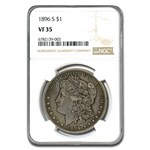 1896-S Morgan Dollar VF-35 NGC