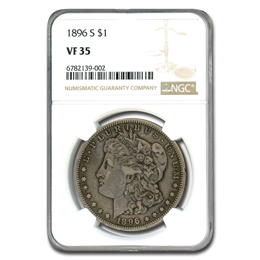 1896-S Morgan Dollar VF-35 NGC