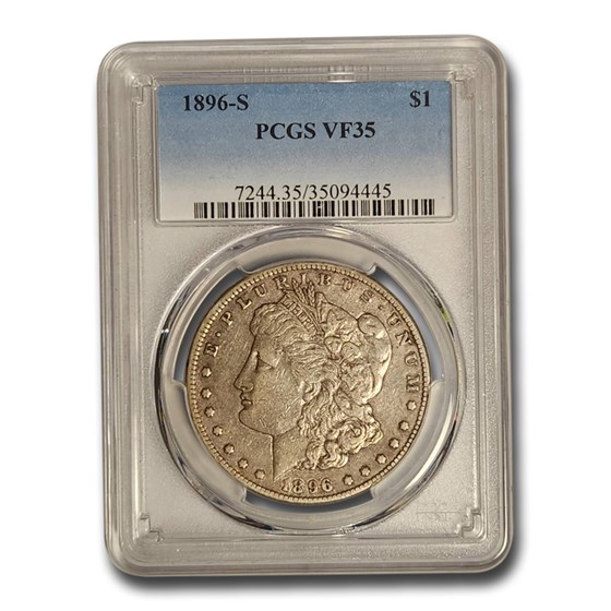 1896-S Morgan Dollar VF-35 PCGS 1896-S Morgan Dollar VF-35 PCGS