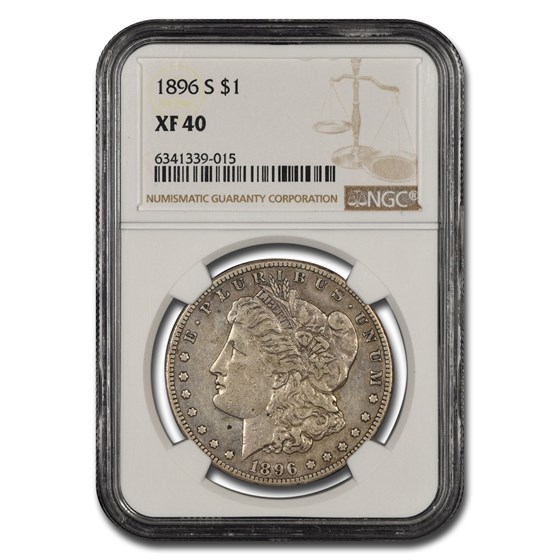 1896-S Morgan Dollar XF-40 NGC 1896-S Morgan Dollar XF-40 NGC