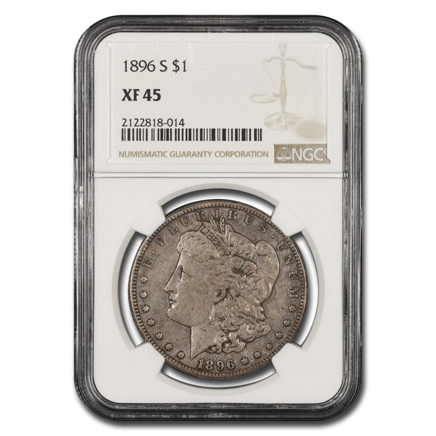 1896-S Morgan Dollar XF-45 NGC