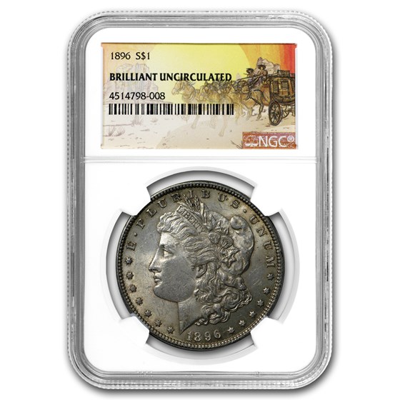 1896 Stage Coach Morgan Dollar BU NGC 1896 Stage Coach Morgan Dollar BU NGC