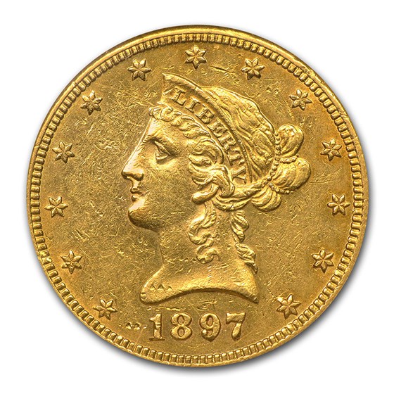 1897 $10 Liberty Gold Eagle AU 1897 $10 Liberty Gold Eagle AU