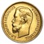 1897-1911 Russia Gold 5 Roubles Nicholas II BU