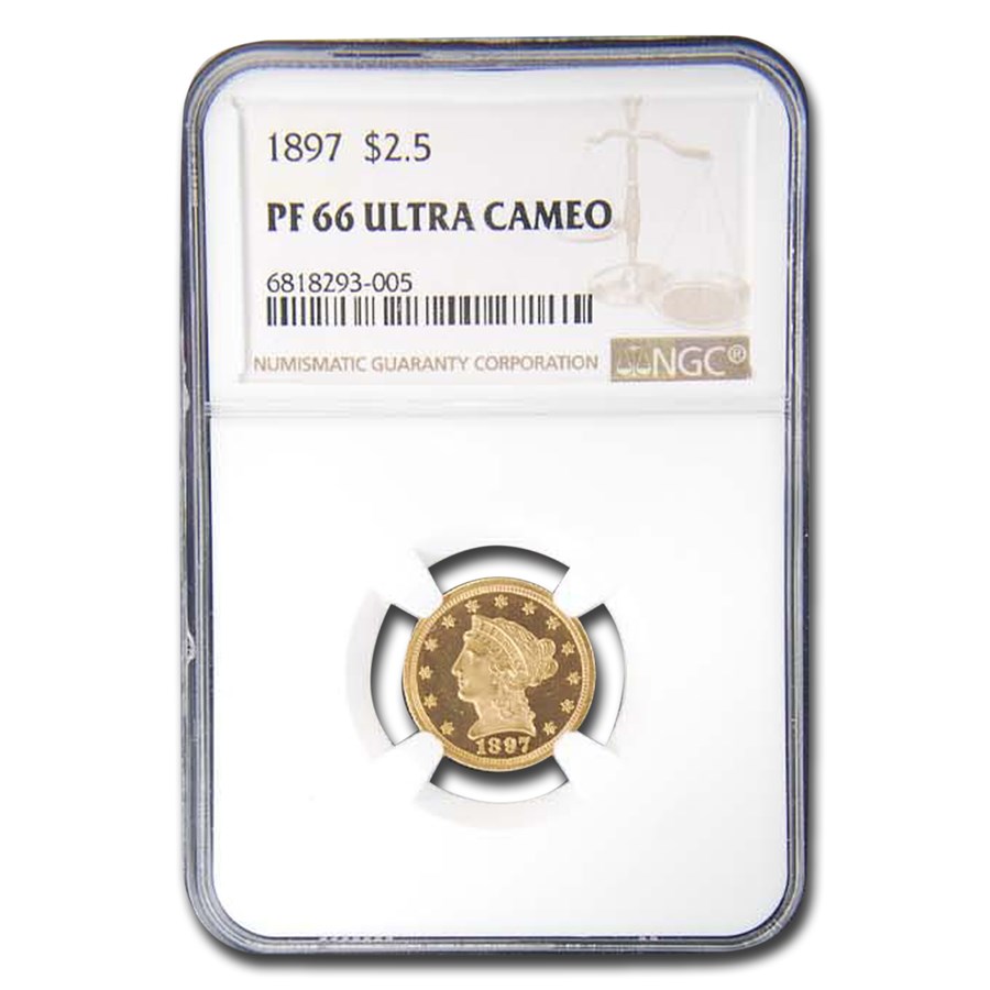 1897 $2.50 Liberty Gold Quarter Eagle PF-66 UCAM NGC